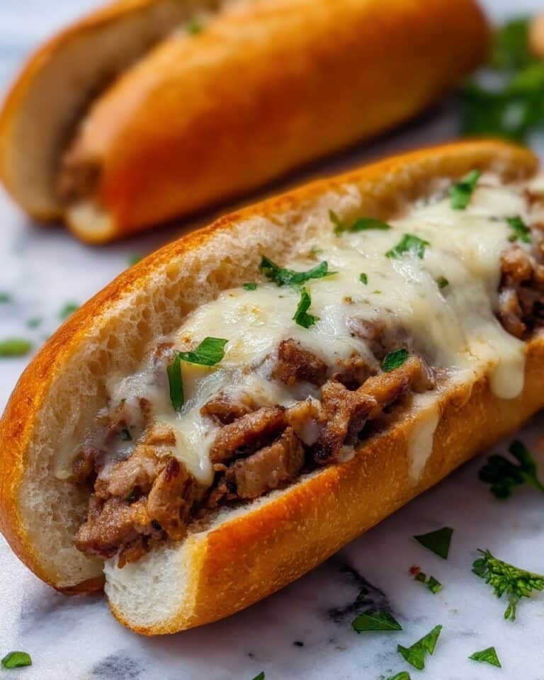 Philly Cheesesteak Garlic Bread Recipe