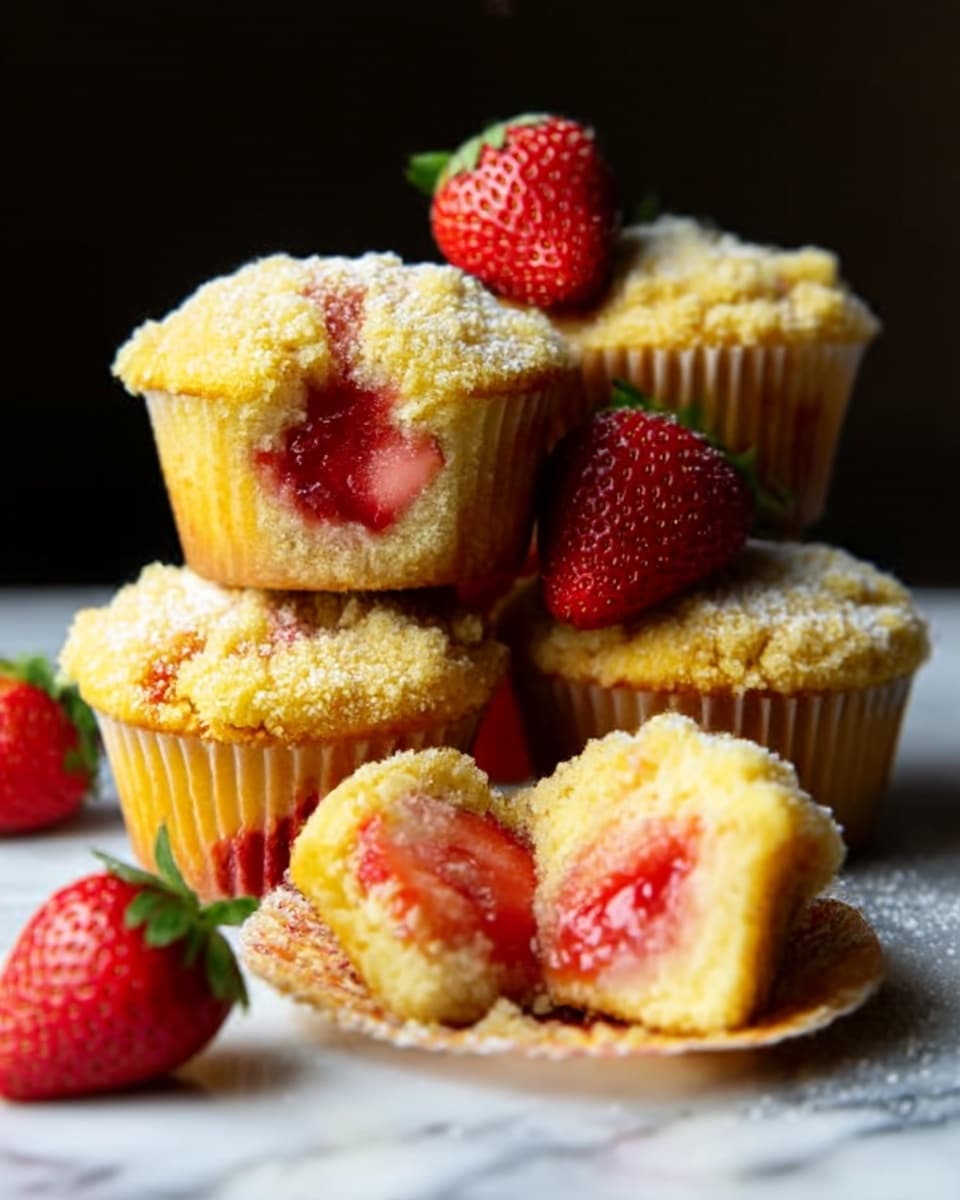 Fresh Strawberry Muffins Recipe - Recipe Image