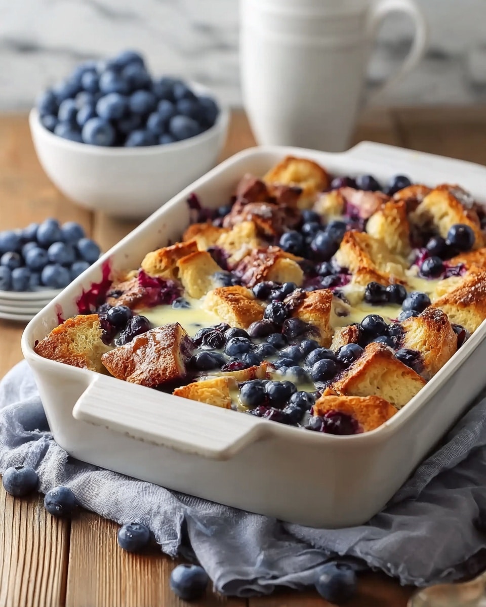 Blueberry French Toast Casserole Delight Recipe - Recipe Image