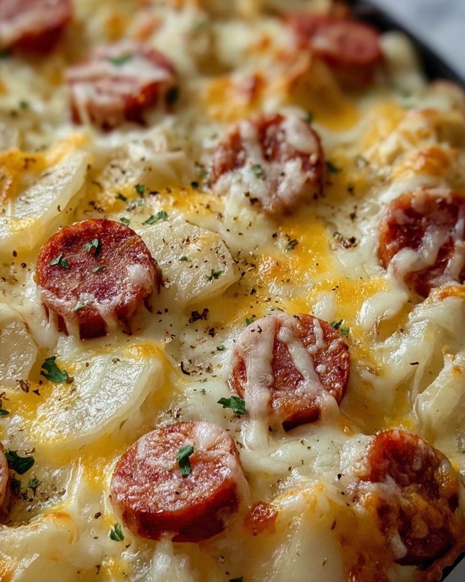 Creamy Sausage and Potato Bake Recipe - Recipe Image