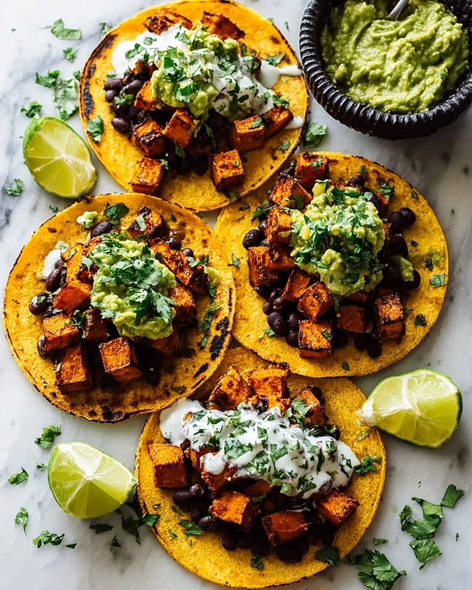 Crispy Chipotle Sweet Potato Tacos with Lime Crema Recipe 6 Crispy Chipotle Sweet Potato Tacos with Lime Crema Recipe - Recipe Image