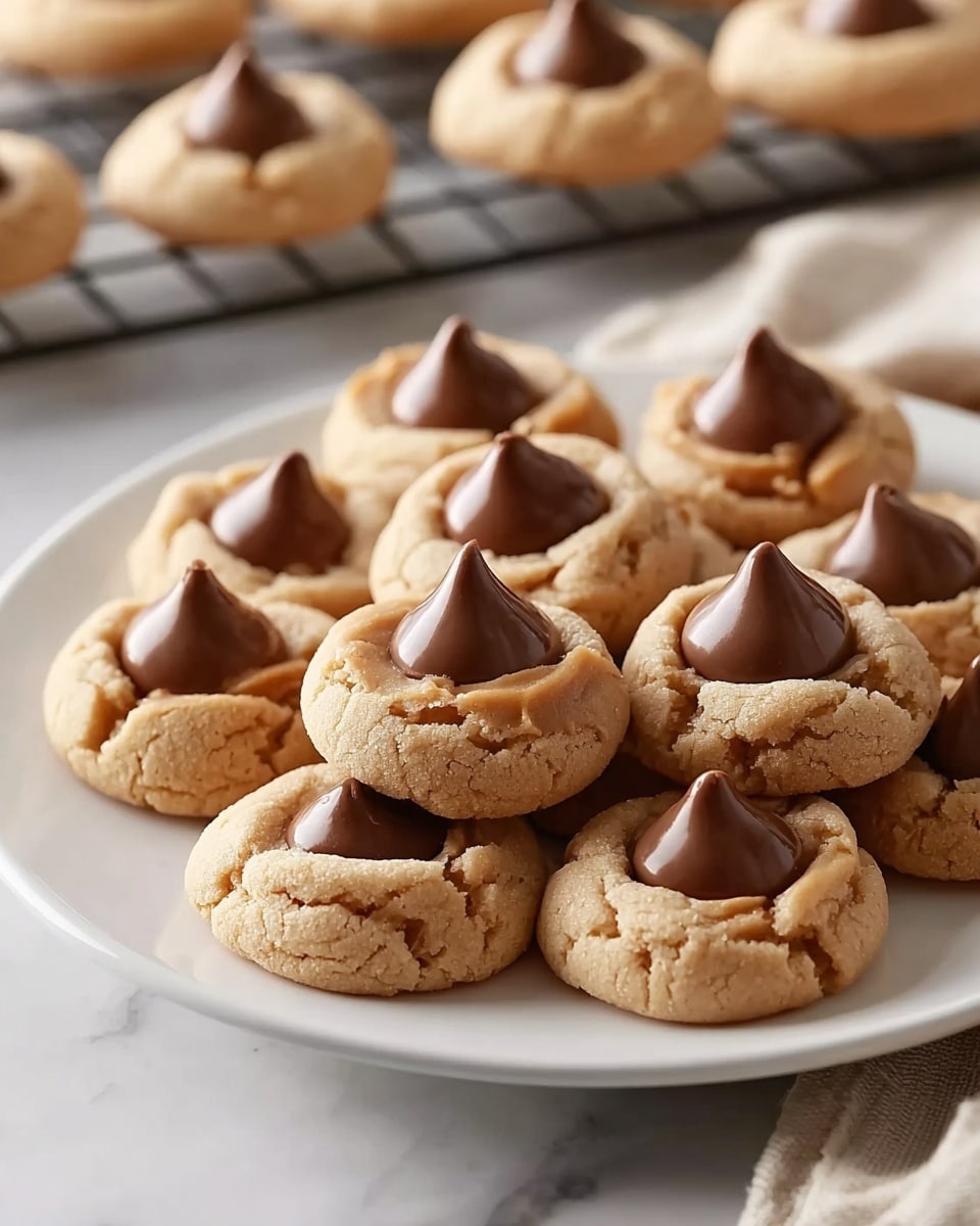 Homemade Peanut Butter Kiss Cookies Recipe - Recipe Image