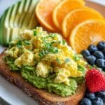 Avocado Toast with Fried Eggs & Fresh Fruit Recipe