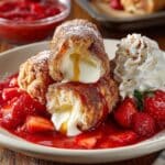Fried Cheesecake Roll-Ups Recipe
