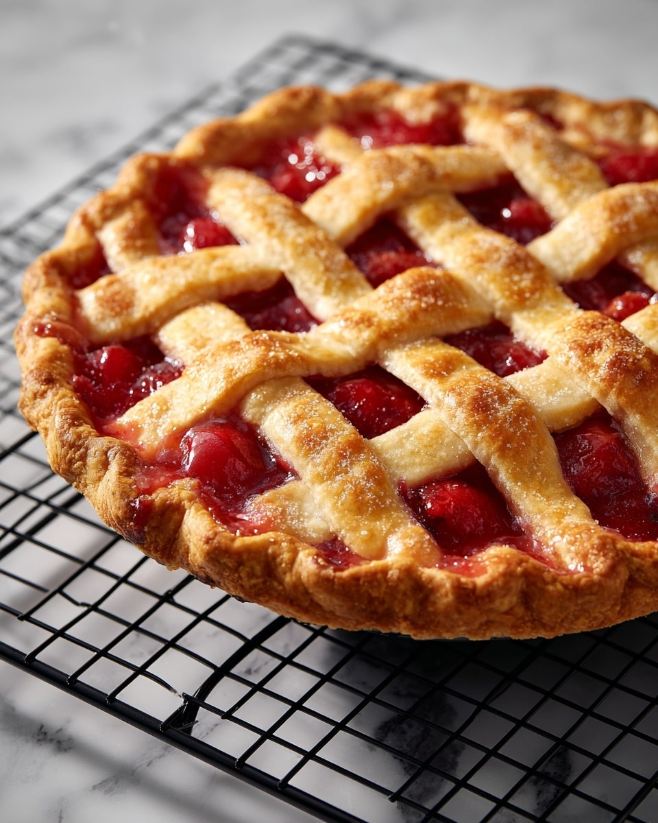 Peach Rhubarb Pie Recipe