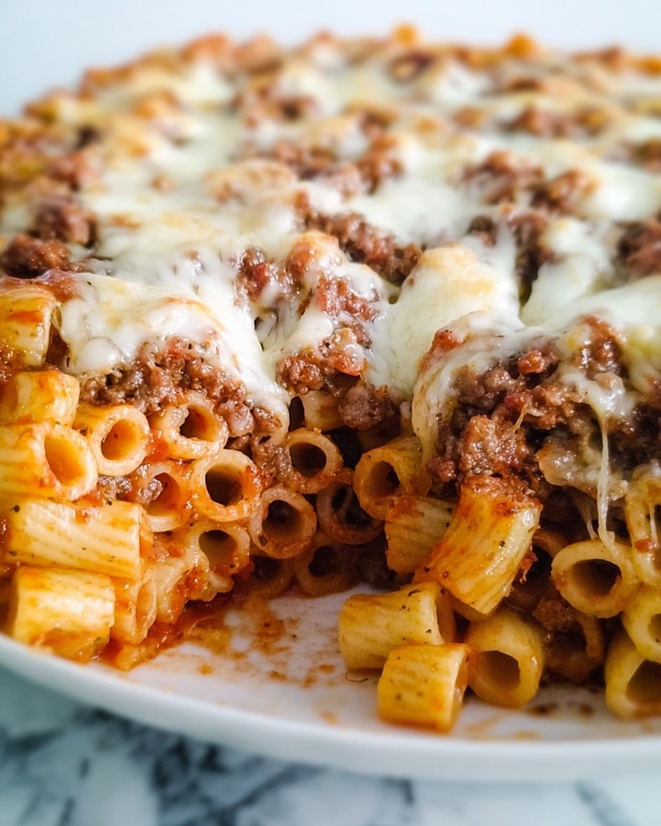Cheesy Baked Beef Pasta Recipe 6 Cheesy Baked Beef Pasta Recipe - Recipe Image