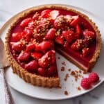 Rhubarb and Strawberry Tart Recipe