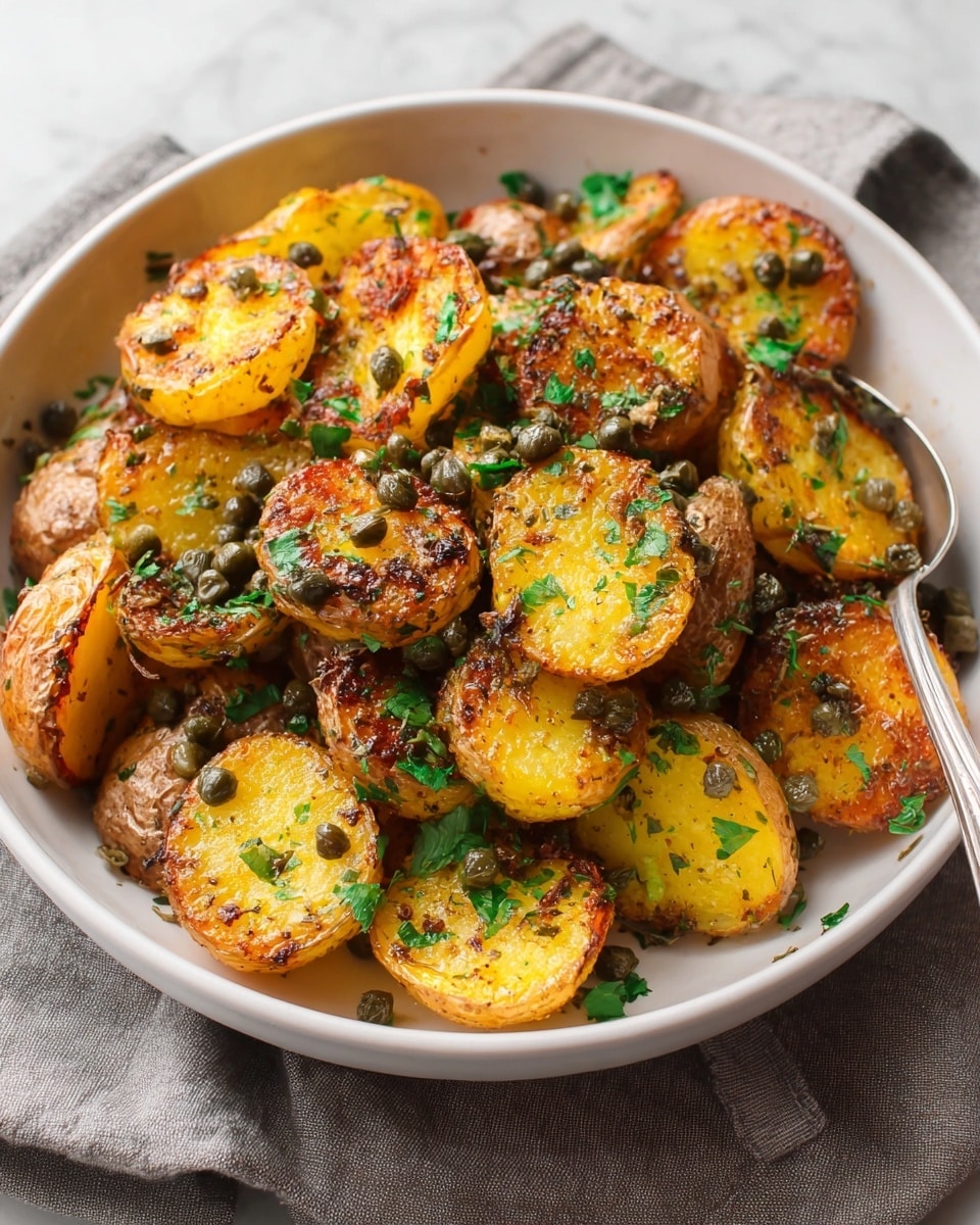Crispy Roasted Potatoes with Salted Lemon Recipe - Recipe Image