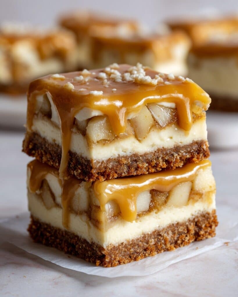 Maple Glazed Apple Blondies Recipe