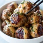 Korean BBQ Meatballs with Spicy Mayo Dip Recipe