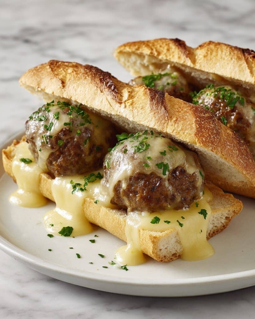 Creamy Meatball Boats Recipe