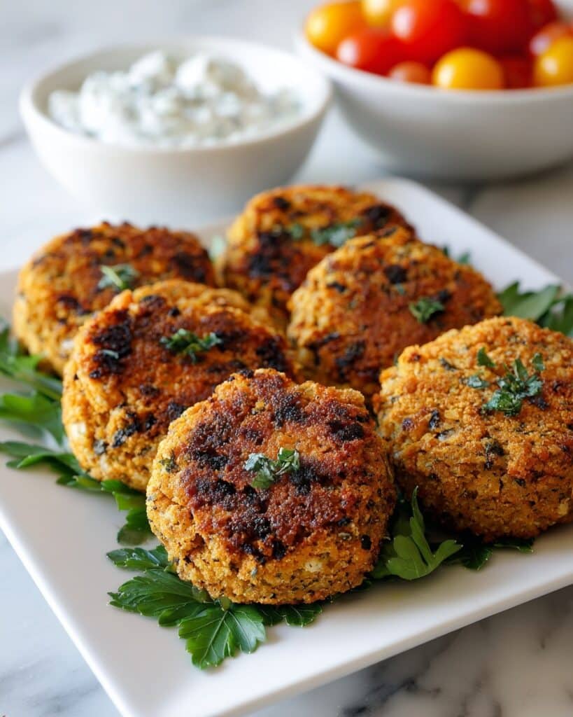 Mediterranean Chicken Patties Recipe