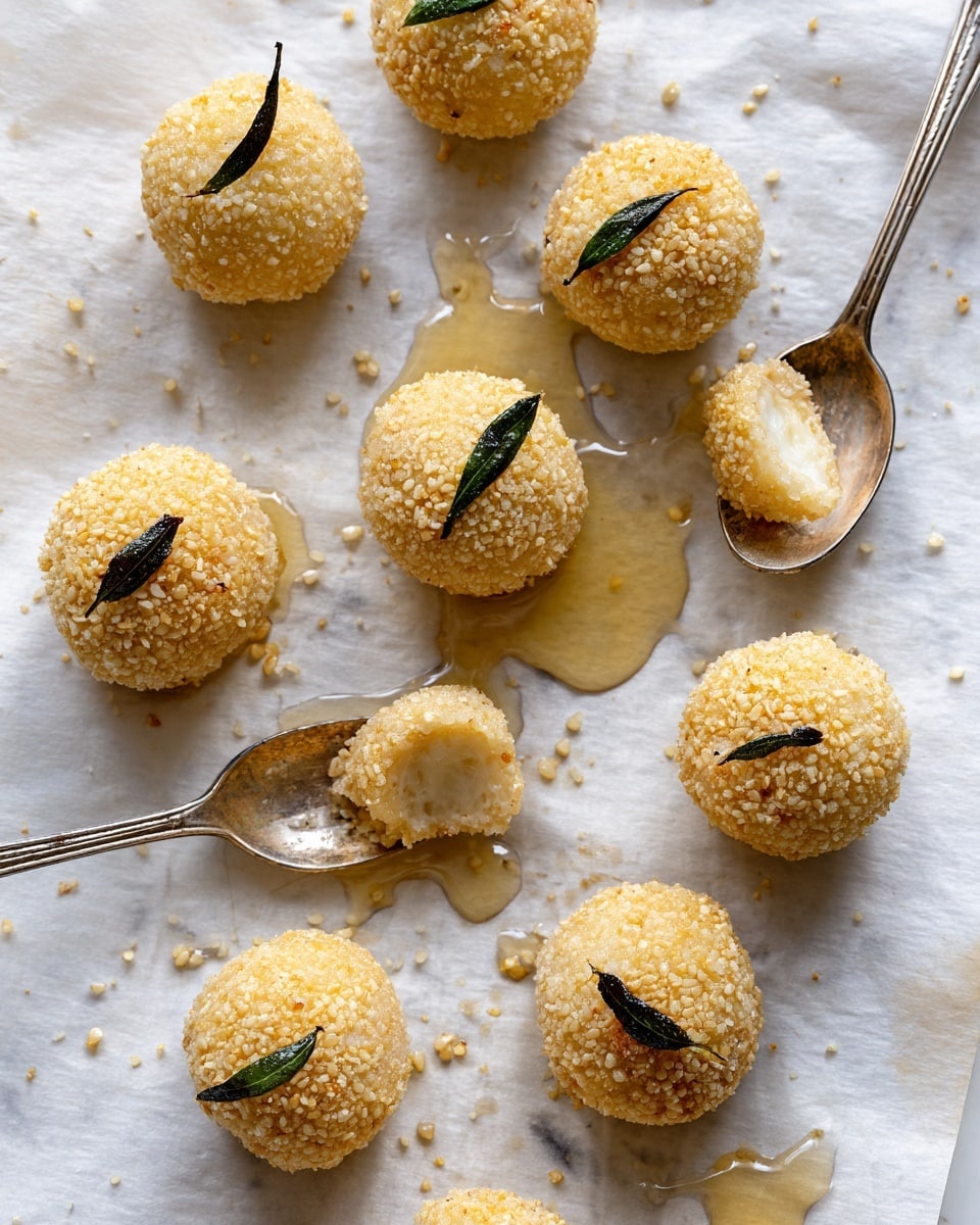 Fried Goat Cheese Balls with Spicy Sage Honey Recipe