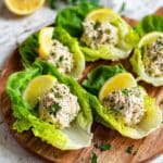 Tuna Salad Lettuce Wraps with Lemon Dill Black Pepper Mayo Recipe