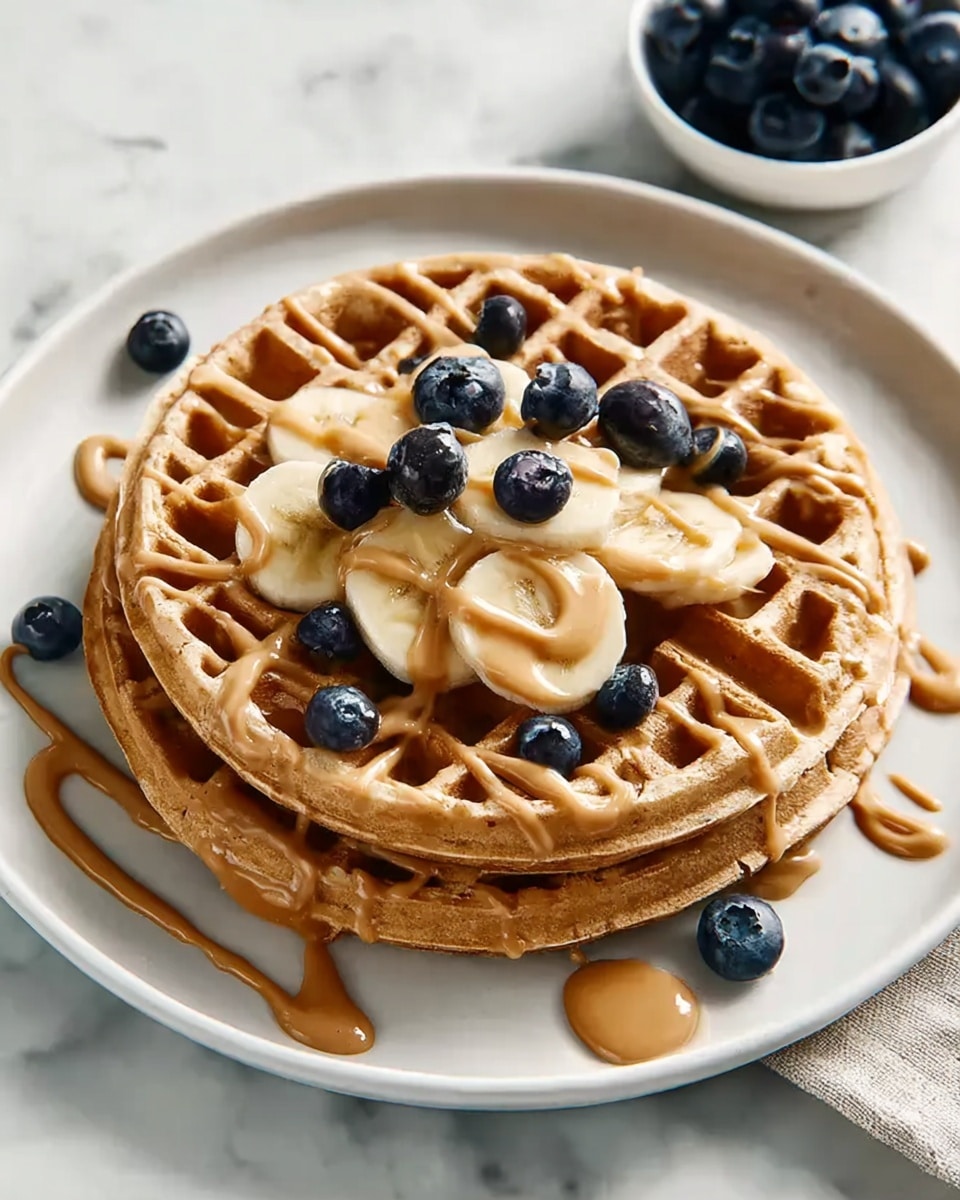 Peanut Butter Waffles Recipe - Recipe Image