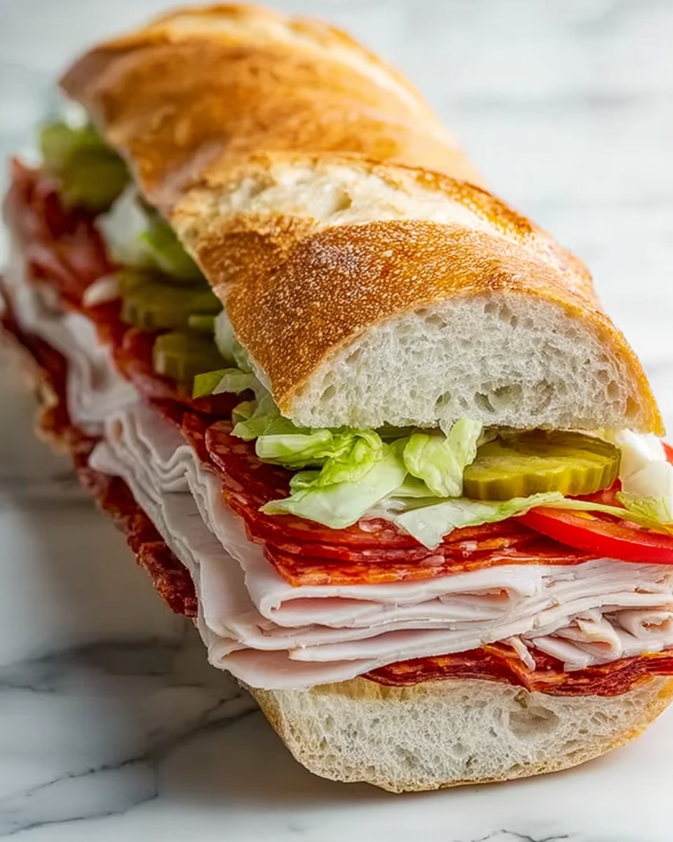 How to Make Italian Sub Sandwiches Recipe - Recipe Image