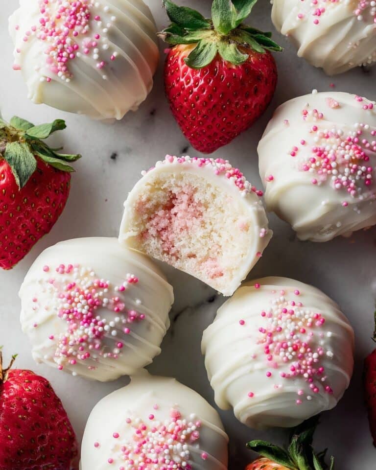 White Chocolate Strawberry Truffles Recipe