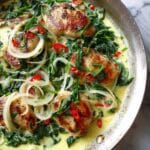 Creamy Garlic Chicken with Spinach Recipe