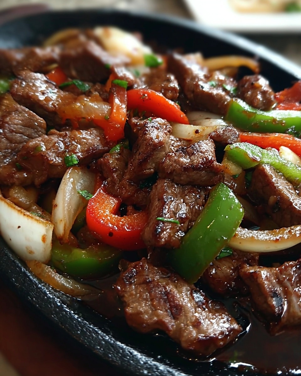 Sizzling Pepper Steak with Onions Recipe - Recipe Image