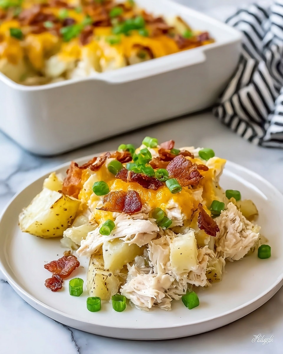 Loaded Potato Ranch Chicken Casserole Recipe - Recipe Image