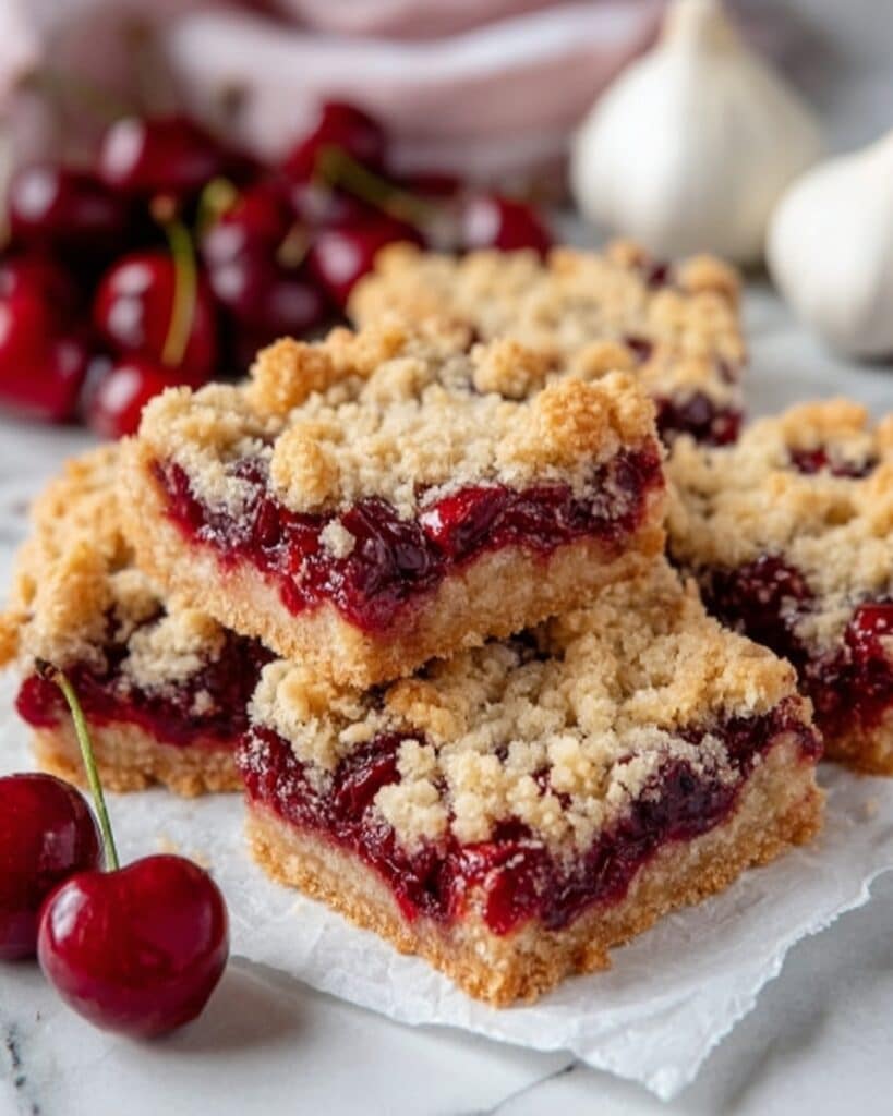 Cherry Crumble Bars Recipe