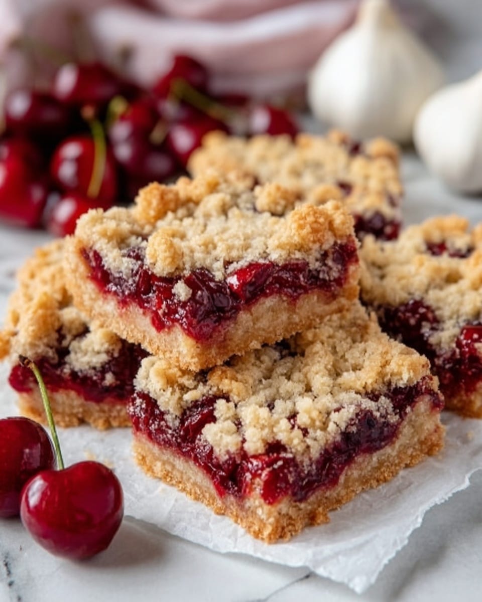 Cherry Crumble Bars Recipe - Recipe Image