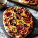 Hot Honey Garlic Flatbread Pizzas Recipe
