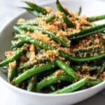 Italian Green Beans with Garlic, Parmesan, and Toasted Breadcrumbs Recipe