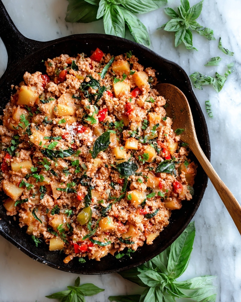 Mexican Ground Beef and Potato Skillet Recipe