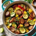 Summer Sausage Skillet with Andouille Sausage Recipe