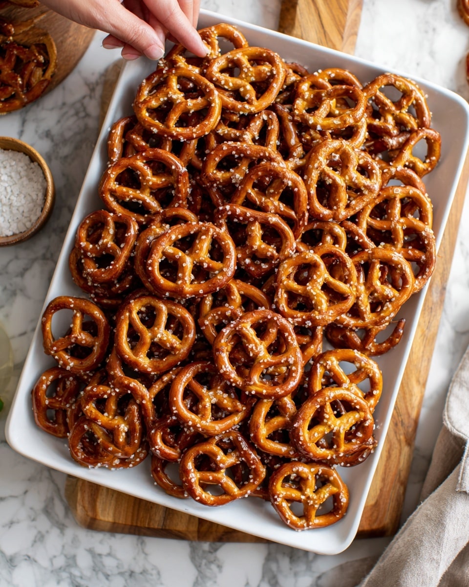 Baked Dill Pickle Pretzels Recipe