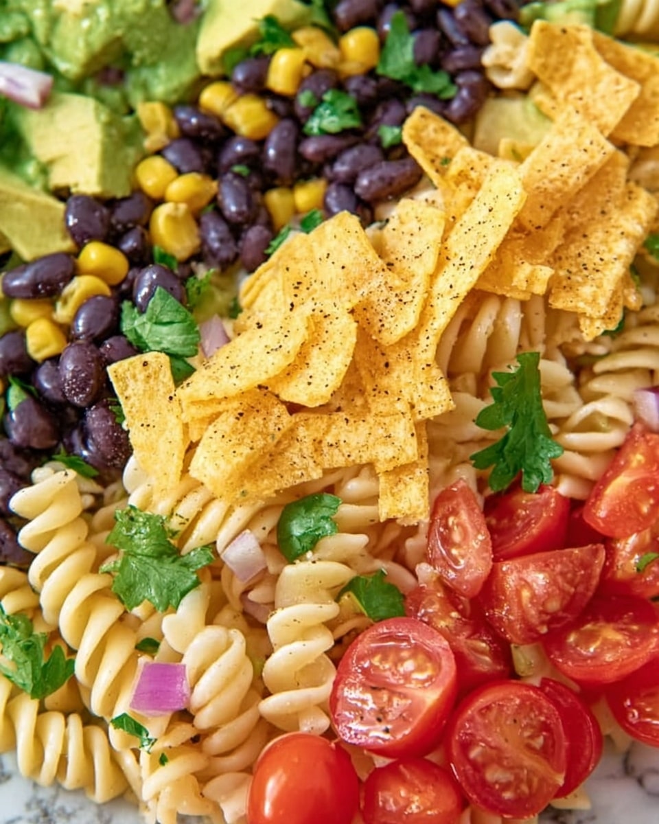 Ranch Taco Pasta Salad Recipe 6 Ranch Taco Pasta Salad Recipe - Recipe Image