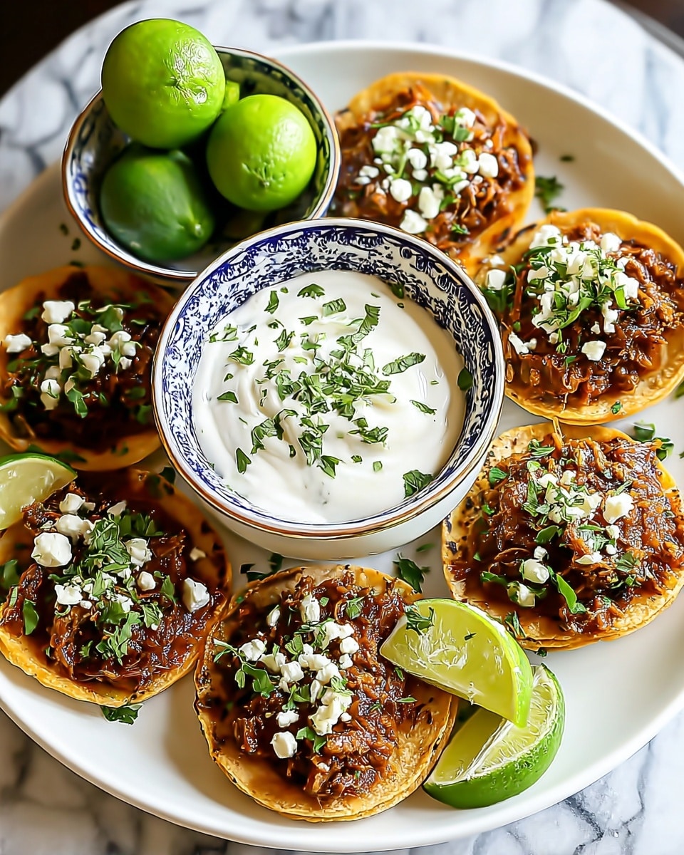 Birria Tostada Stacks Recipe - Recipe Image