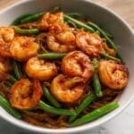 Spicy Shrimp with Stir-Fried Green Beans Recipe