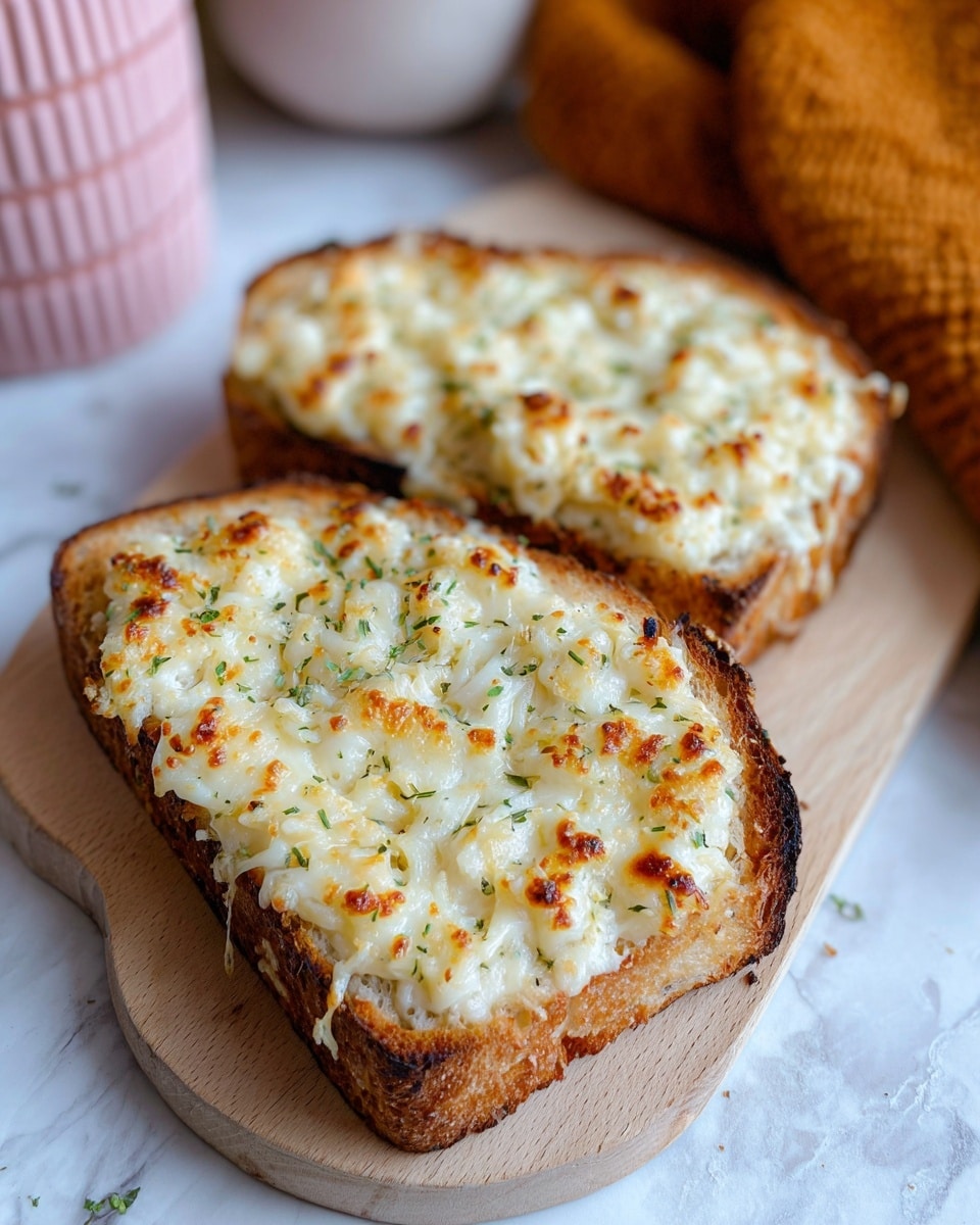 Chicken Alfredo Garlic Bread Pizza Recipe