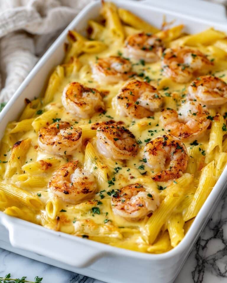 Shrimp Scampi Pasta Bake Recipe
