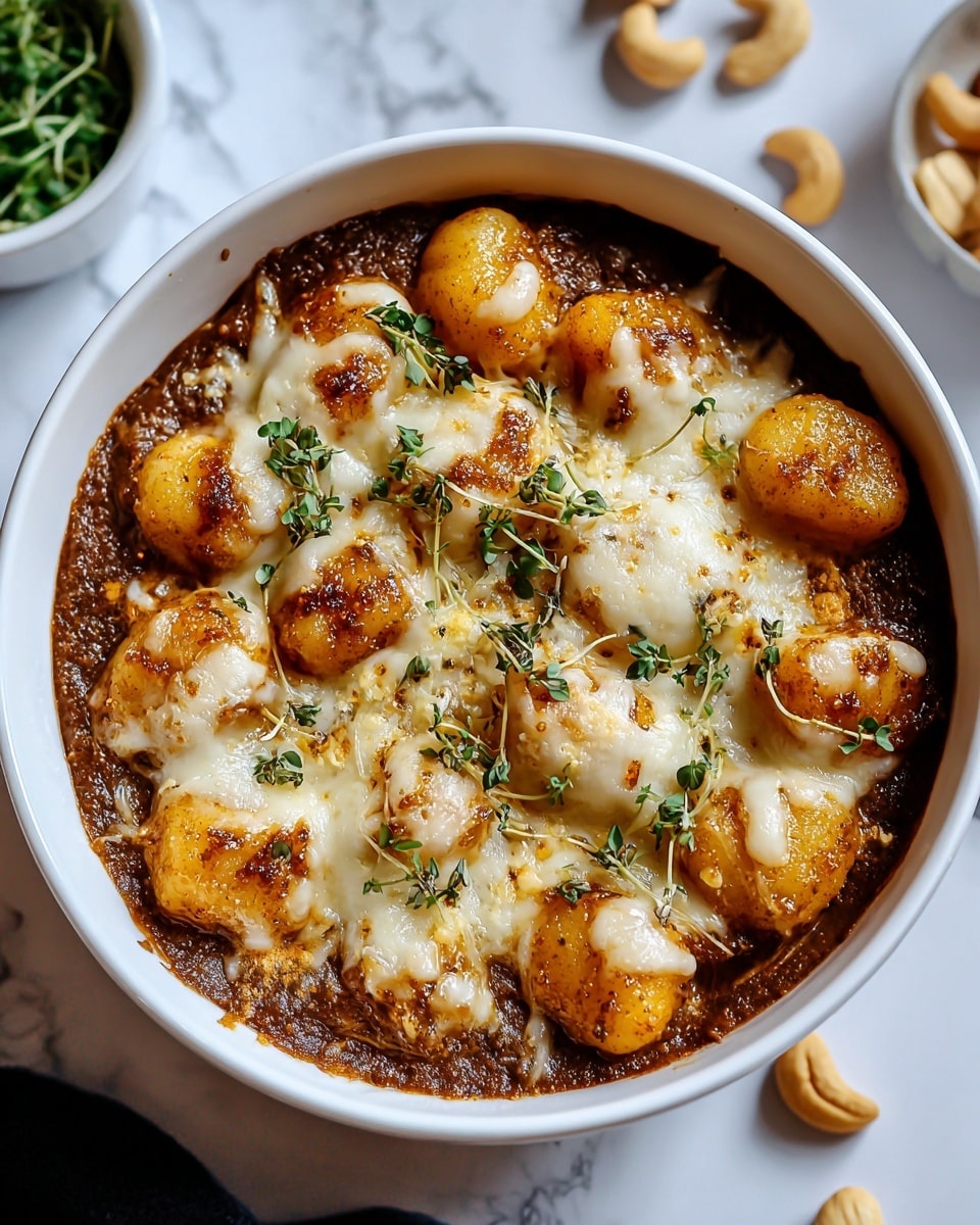 Baked French Onion Gnocchi Recipe 6 Baked French Onion Gnocchi Recipe - Recipe Image