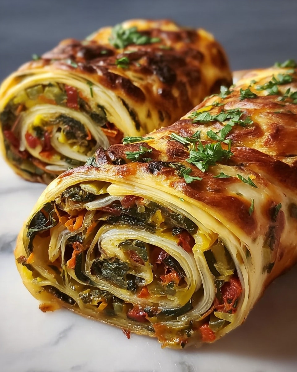 Potato Rolls with Cabbage and Cheese Filling Recipe - Recipe Image