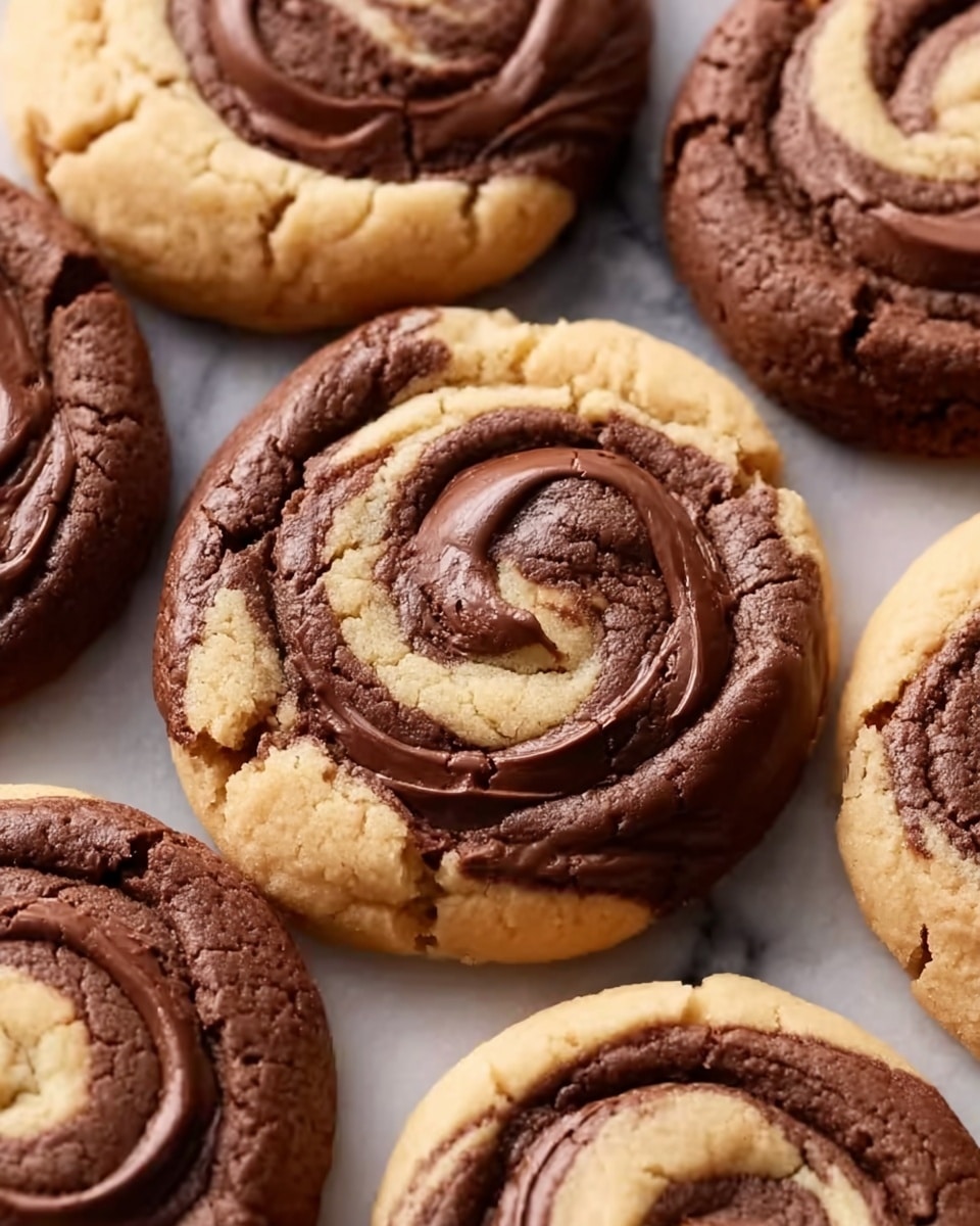 Peanut Butter Brownie Swirl Cookies Recipe - Recipe Image