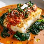 Herb-Crusted Sea Bass with Toasted Coconut and Tomato Dressing Recipe
