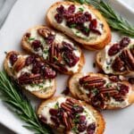 Thanksgiving Cranberry and Pecan Crostini Recipe