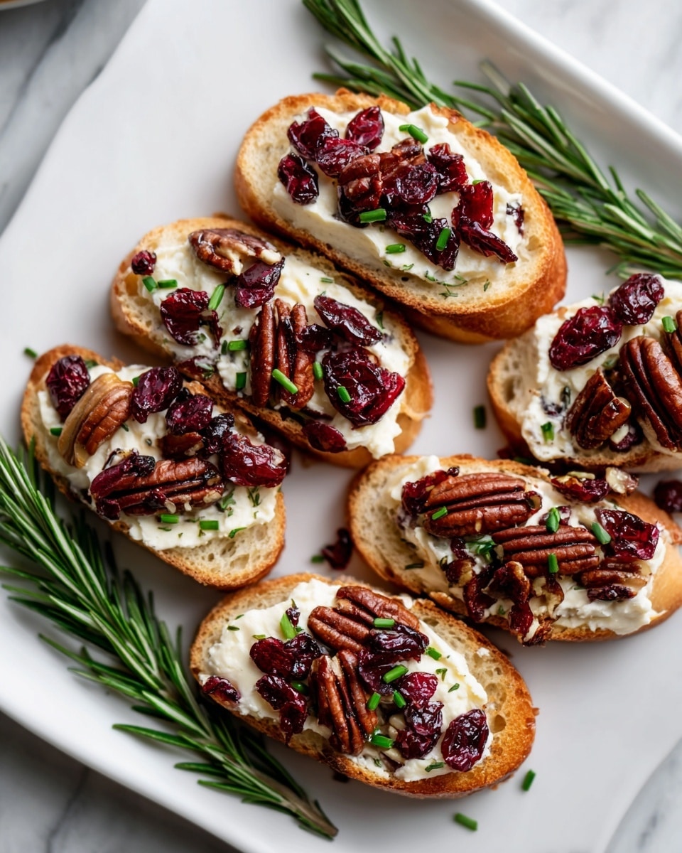 Thanksgiving Cranberry and Pecan Crostini Recipe