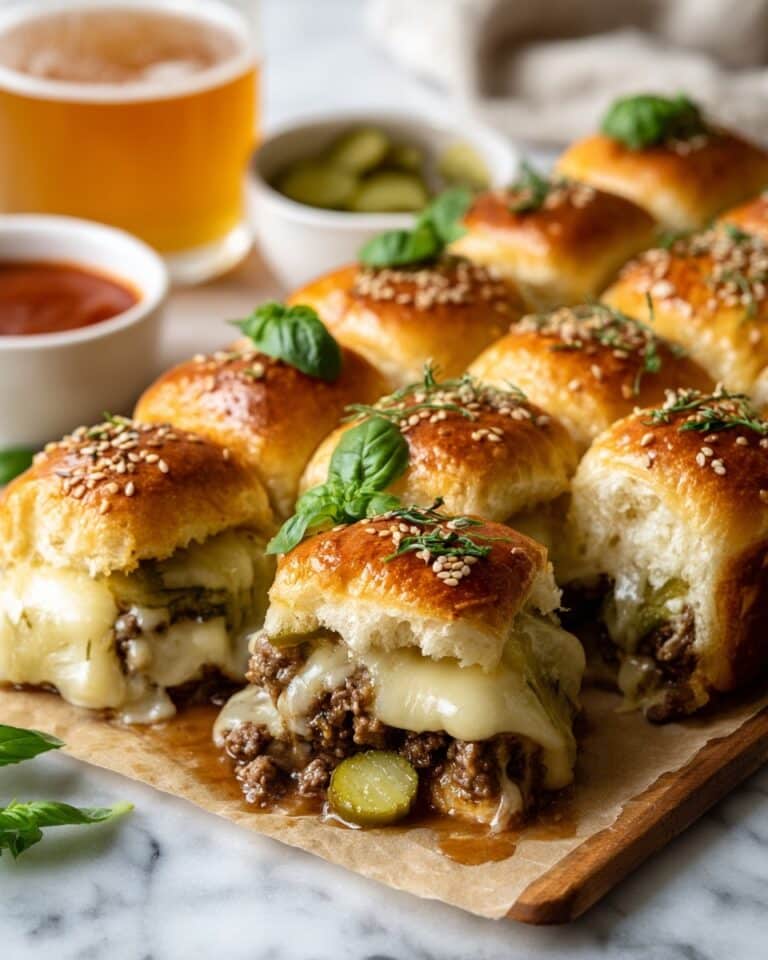 Pull-Apart Cheeseburger Sliders Recipe