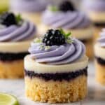 Decadent Blackberry Lime Cheesecake Cupcakes Recipe