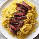 Garlic Butter Steak Lightning Noodles Recipe