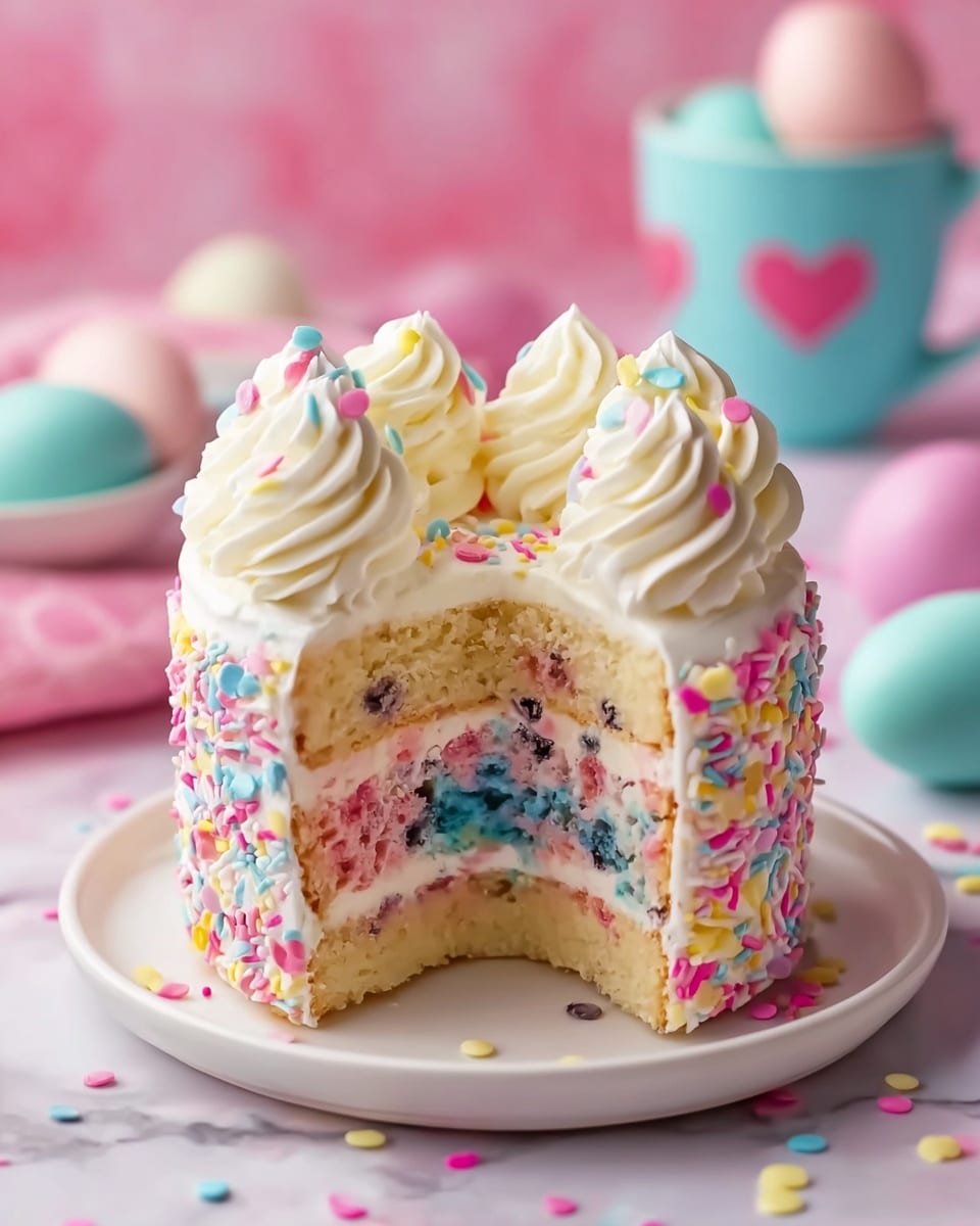 Swirled Easter Cake Recipe - Recipe Image