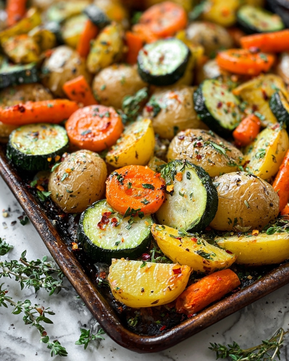 Roasted Potatoes, Carrots, and Zucchini Recipe 6 Roasted Potatoes, Carrots, and Zucchini Recipe - Recipe Image