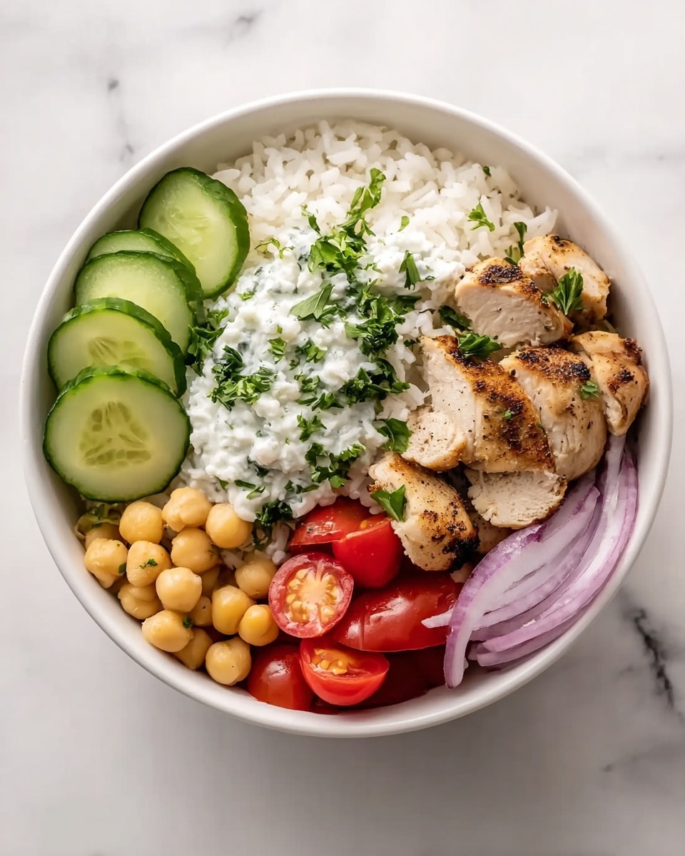 Mediterranean Chicken & Rice Bowls Recipe 6 Mediterranean Chicken & Rice Bowls Recipe - Recipe Image