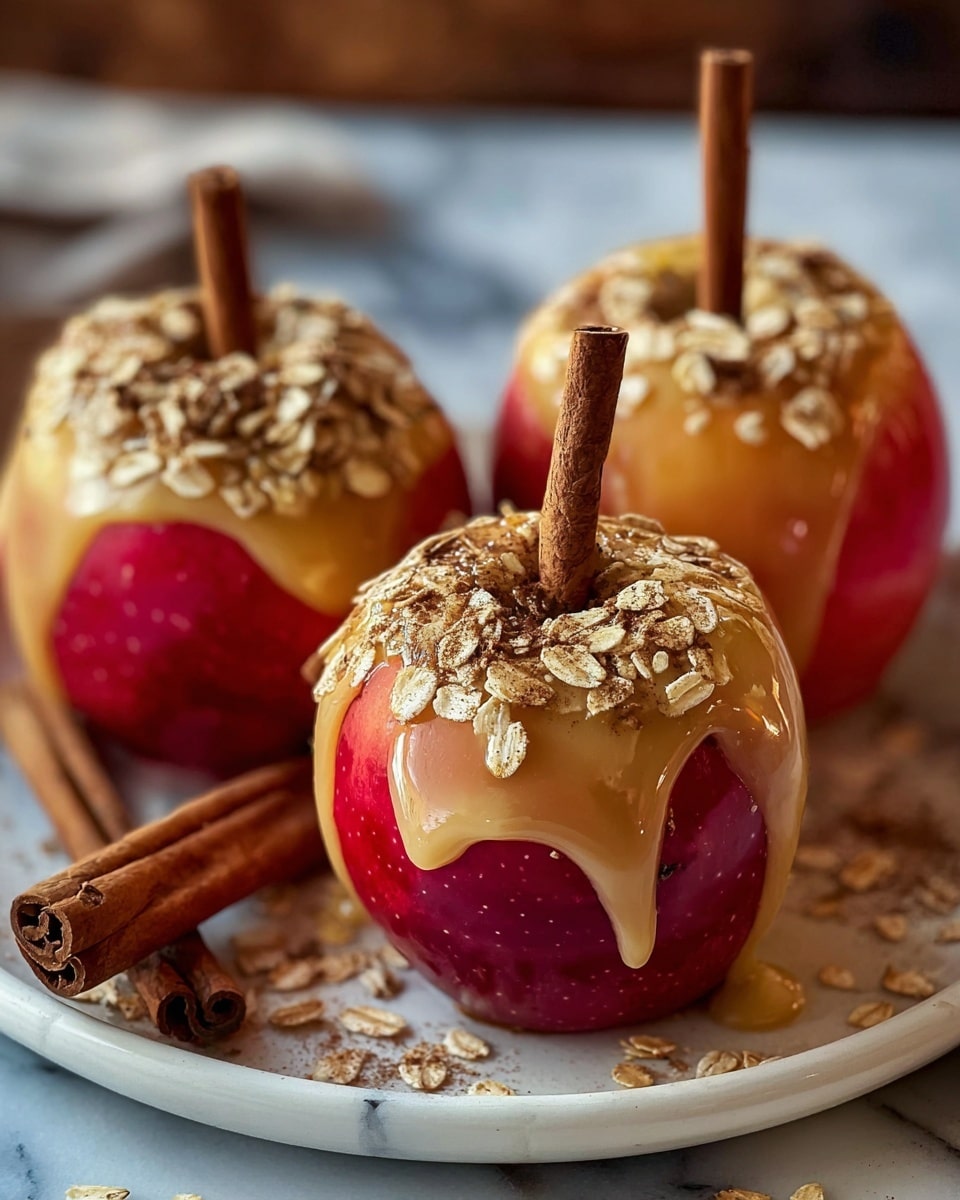 Cinnamon Oatmeal Stuffed Apples with Vanilla Custard Sauce Recipe 6 Cinnamon Oatmeal Stuffed Apples with Vanilla Custard Sauce Recipe - Recipe Image