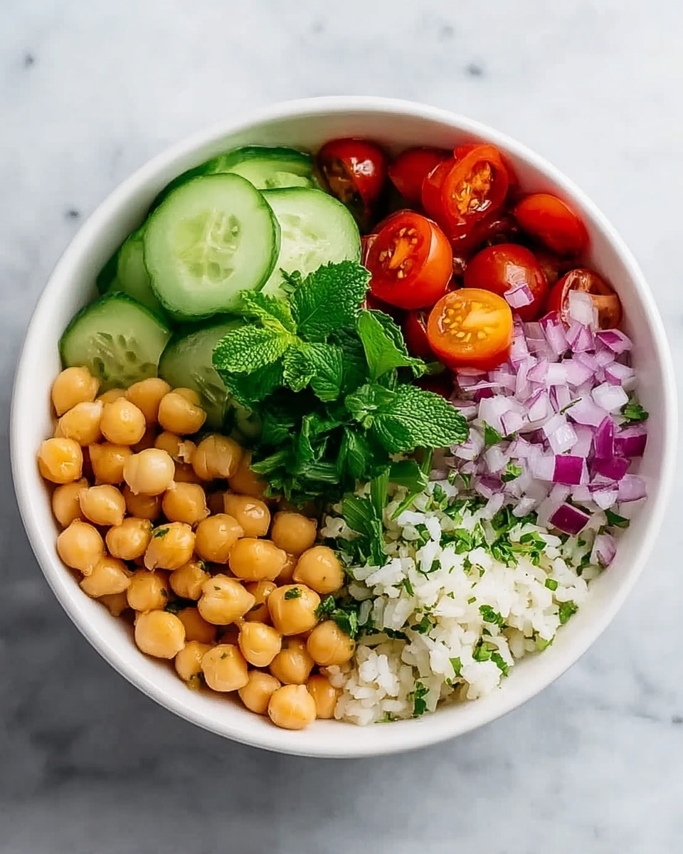 Mediterranean Chickpea Bowls with Tahini Sauce Recipe 6 Mediterranean Chickpea Bowls with Tahini Sauce Recipe - Recipe Image